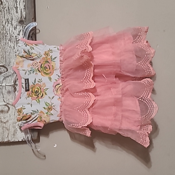 Matilda Jane girls boutique Tiddlywinks the adventure begins ruffle dress 18/24m - Picture 3 of 3